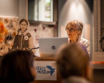 Lynn McDonald at the Florence Nightingale Museum