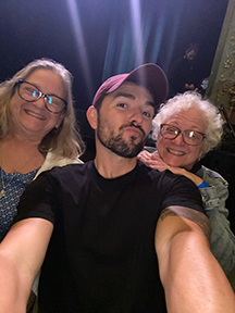Nurse Blake with Donna and Janet at the performance