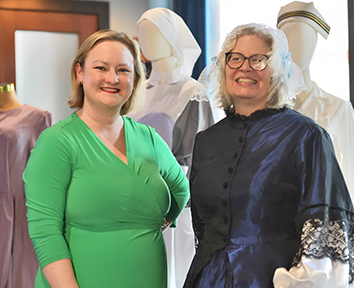 Nurse Rosa Hart with Theresa Ankenman at the Nurses Day event